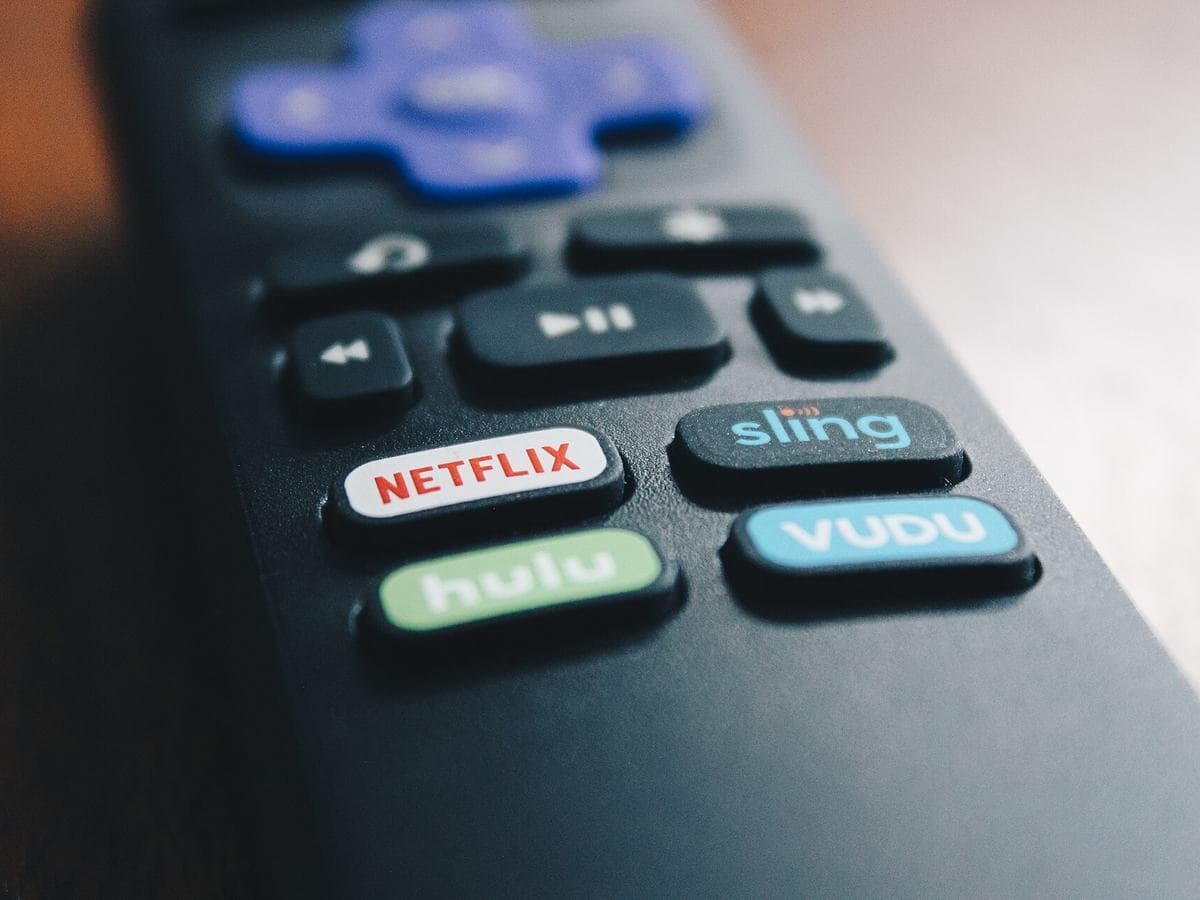 Photo: TaurusEmerald (CC BY 2.0), via Wikimedia Commons A streaming TV remote with Netflix, Hulu and Sling buttons